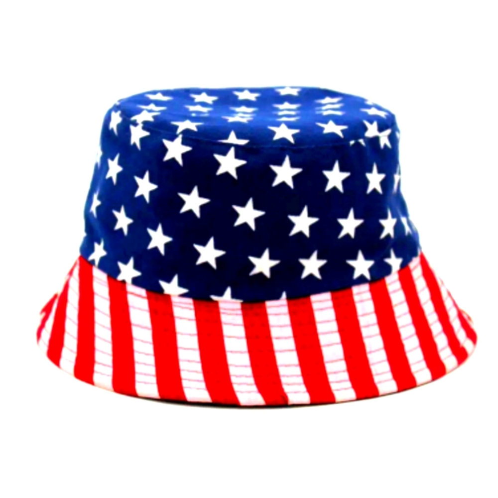American Flag Bucket Hat (Fisherman Hat).